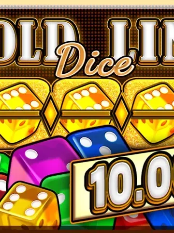 Gold Line Dice