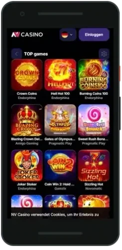 NV Casino mobile Lobby